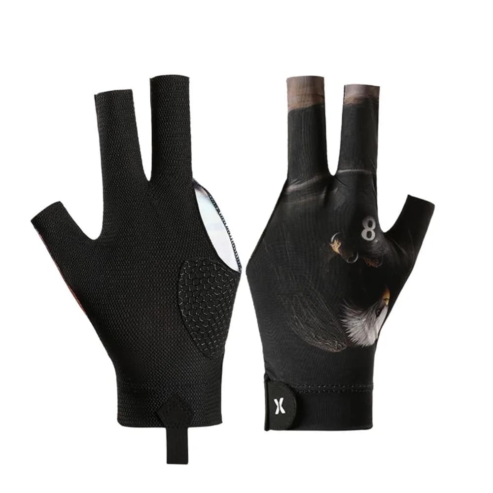 New Billiard Gloves for Left Hand Training Gloves for Anti-slip Elastic Billiards Breathable Gloves with three fingers Fitness Accessories