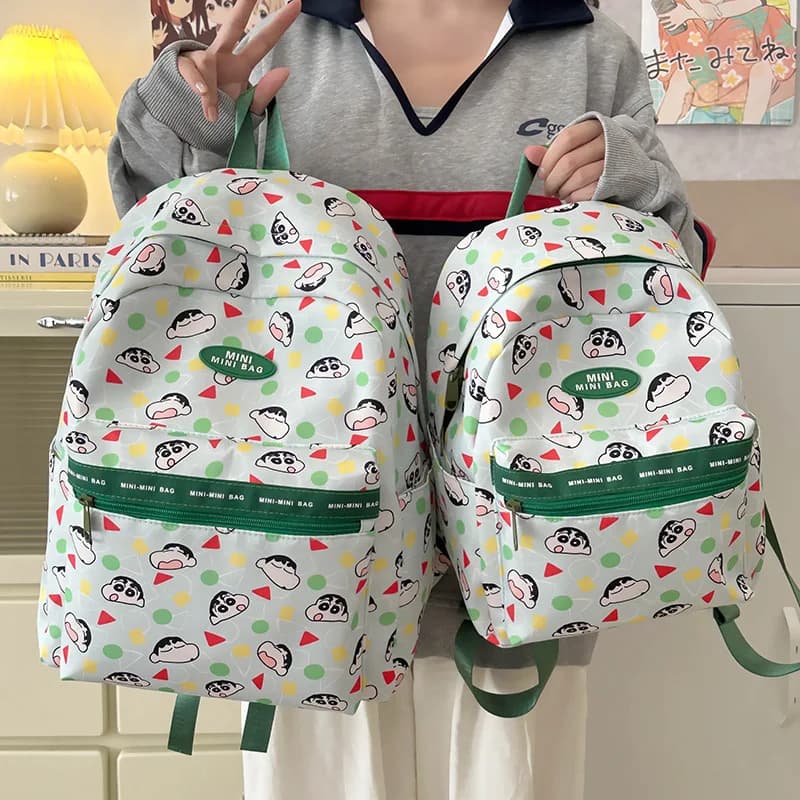 Kawaii Crayon Shin-Chan Backpack Cartoon Printing Student Versatile Large Capacity School Bag Cute Backpack Gift