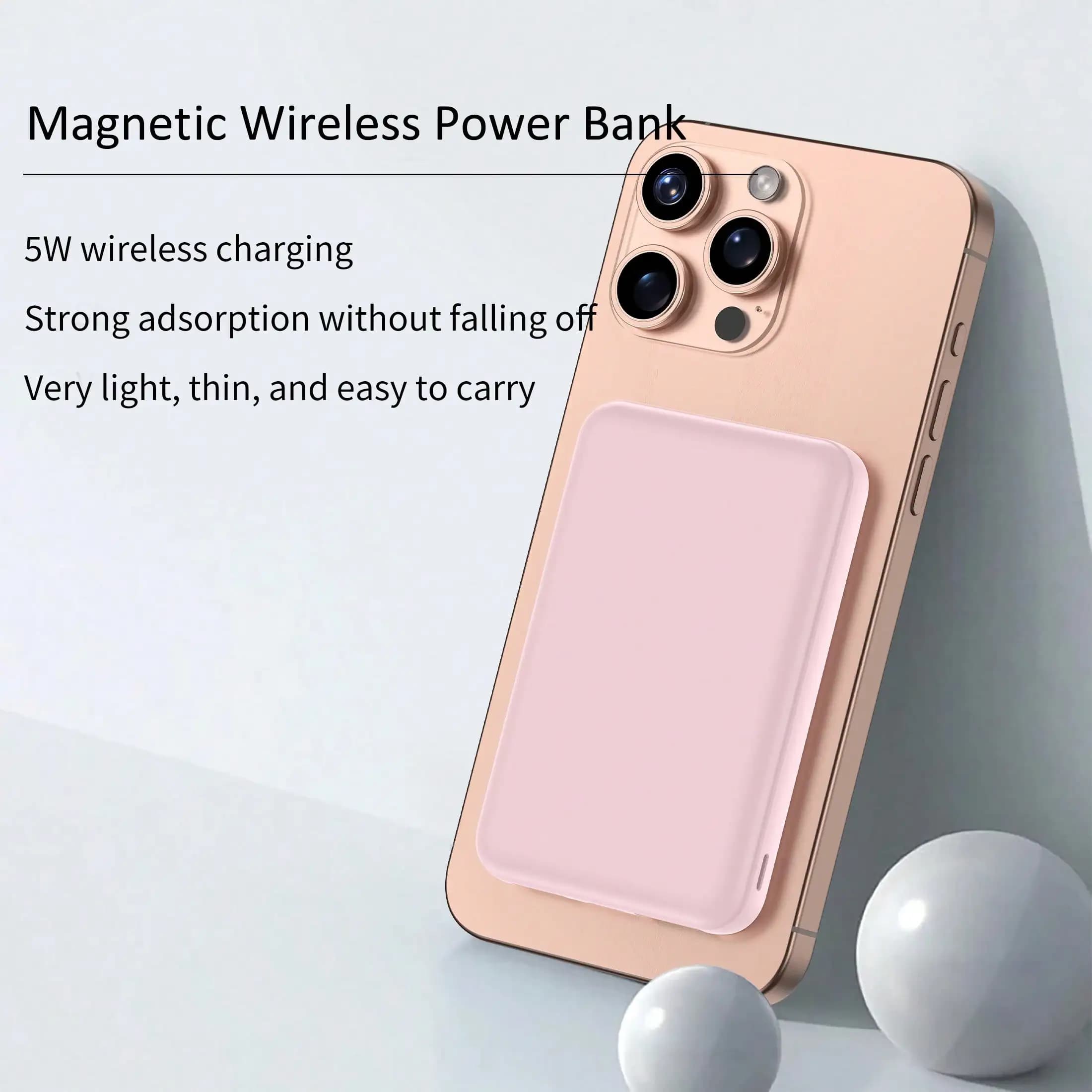 Power Bank Magnetico 10000mAh, Caricabatterie Portatile Wireless, Batteria Magnetica a Ricarica Rapida 20W con USB-C, Compatibile con MagSafe per iPhone 16/15/14/13/12 Tutte le Serie, Supporta la Ricarica Wireless, Compatibile con Apple iPhone 16/15 Pro