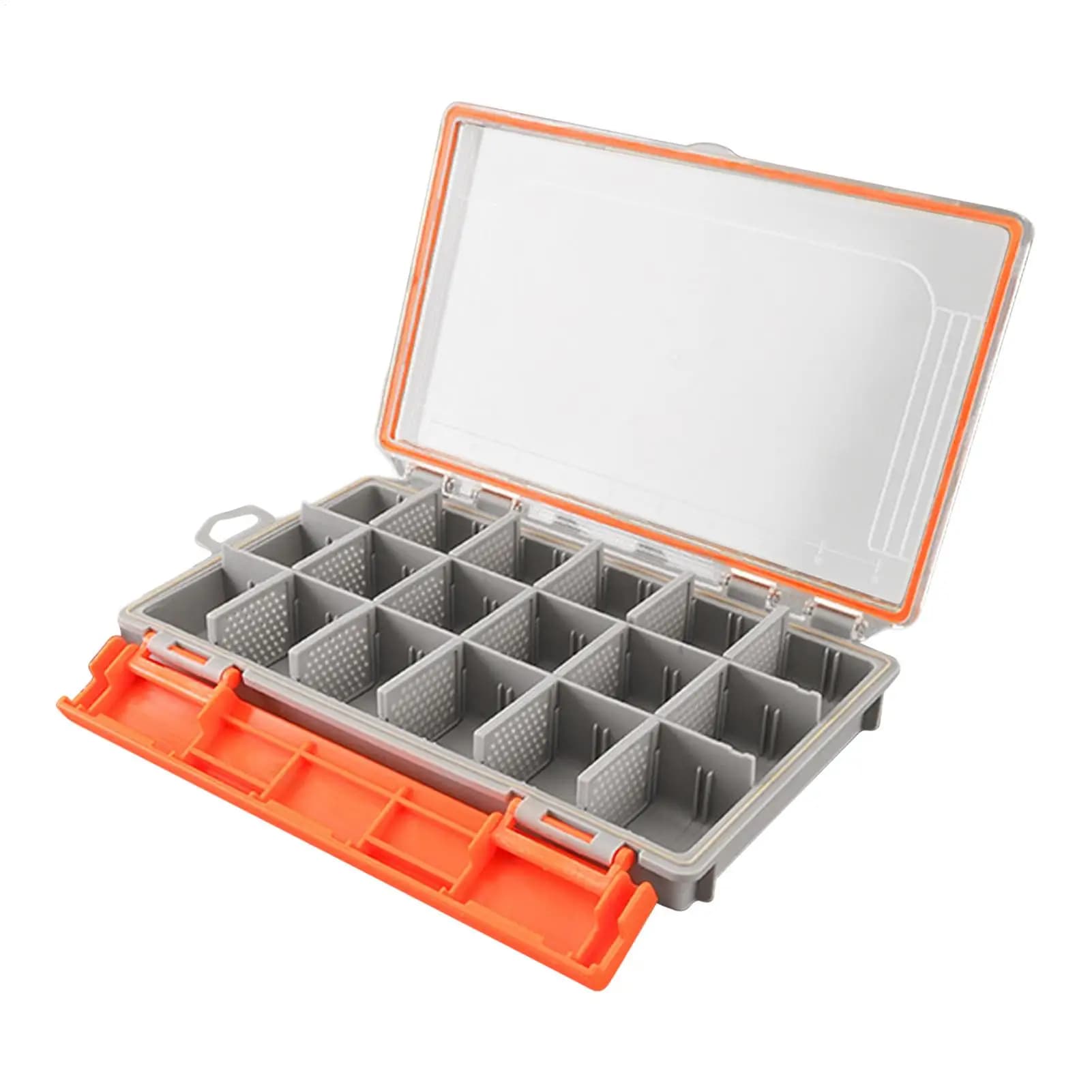 Salad Water Equipment Box Adjustable dividers to store baits Portable fishing equipment box weatherproof for artificial baits and fishing gear