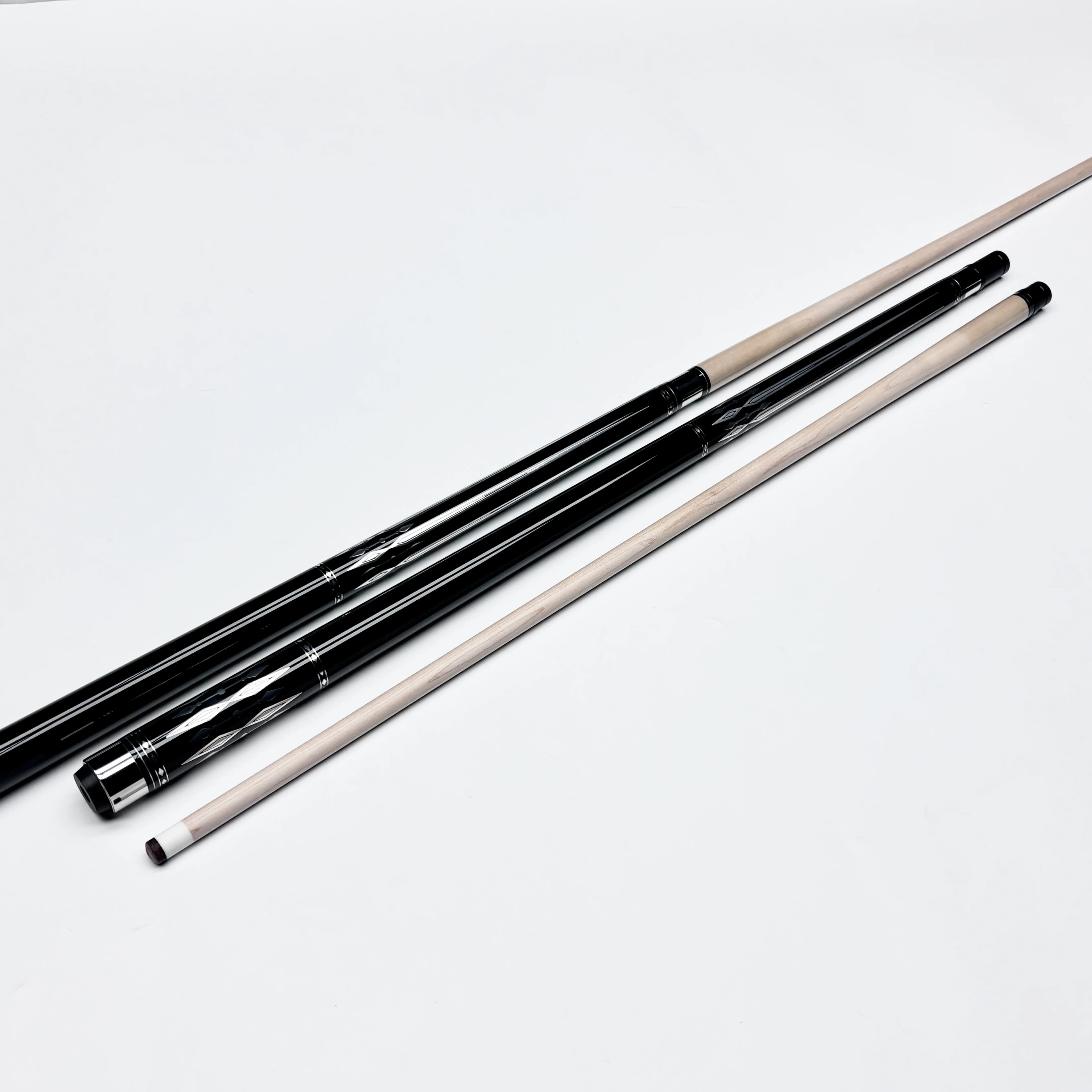 1/2 Split Pool Sticks Maple Wood Billiard Pool Cue Stick 19oz 13mm Tip Billiard Cue