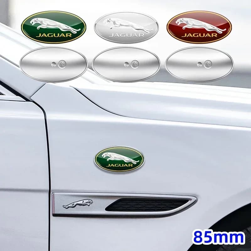 Emblema Adesivo 3D in Metallo per Parafango Laterale Auto per Jaguar X S F XF XE XJ XK XEL XFL XJL XJ6 XJS XKR XFR F-Type F-Pace