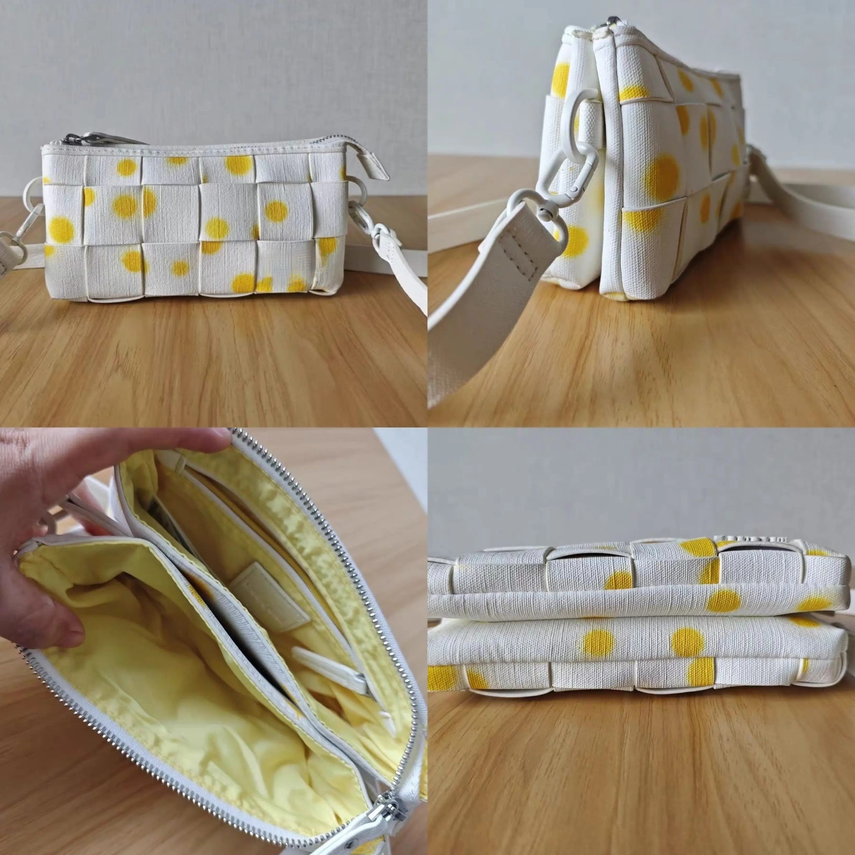 Borsa a tracolla versatile originale europea, americana, spagnola, borsa casual semplice intrecciata.