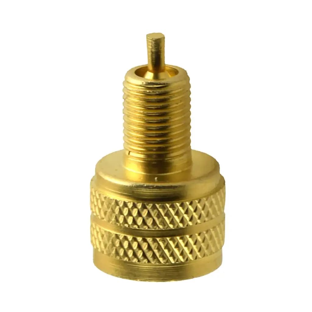 Auto, adattatore per stelo valvola convertitore da grande a standard, strumenti per compressore d'aria per pompa per tubo per pneumatici per bici (ottone)