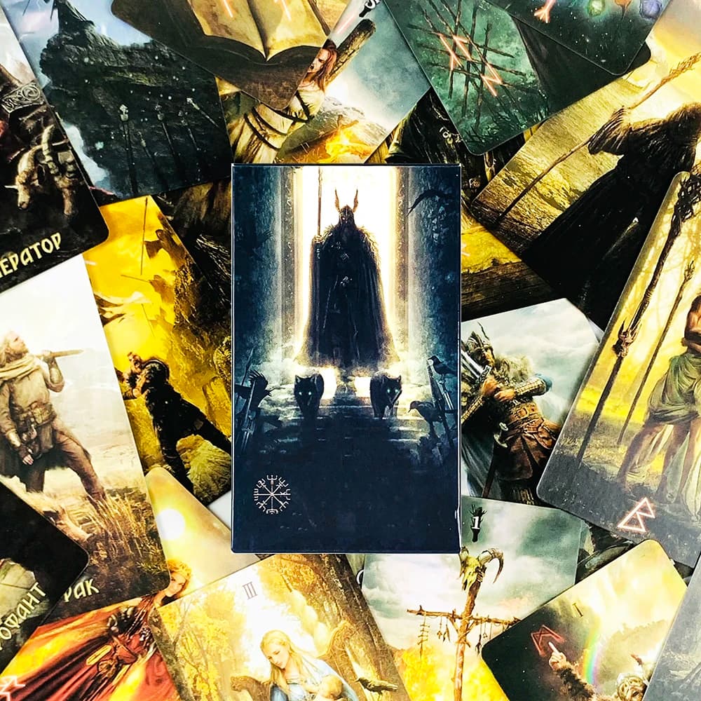 Nuove carte dei tarocchi in versione russa, gioco di carte per riunioni di famiglia, gioco da tavolo misterioso per la divinazione, ideale per viaggi, meditazione