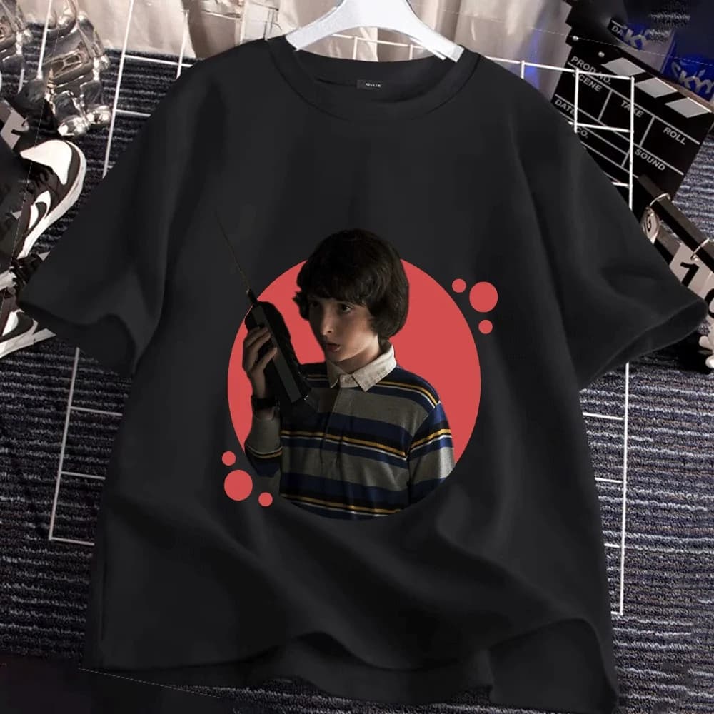 Elegante Polo a Righe per Bambini e Genitori, Outfit Coordinato per Famiglia con Design Ispirato ai Walkie-Talkie, Perfetto per il Tempo Libero