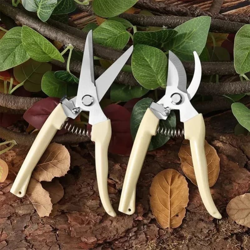 Stainless Steel Power Scissors for Garden, Fruit Trees, Coppers, Domestic Grafting, Bonsai and Gardening