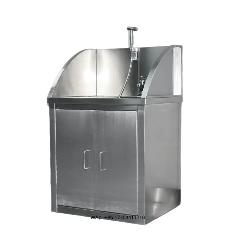 Stainless Steel 304 Equipment Washer with Side Faucet and Paraspruzzi