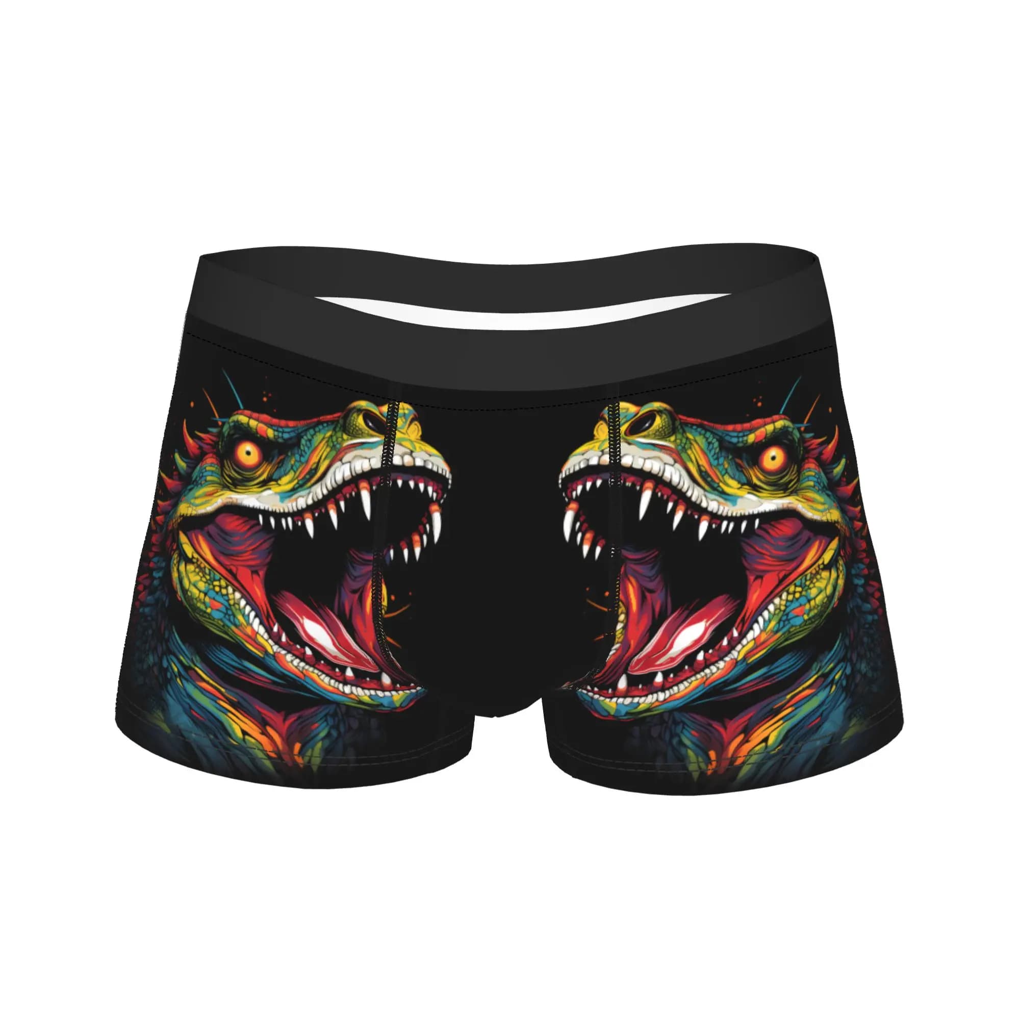 Slip da uomo traspiranti stampati taglie forti Lizard Big Mouth Disguise Crawl