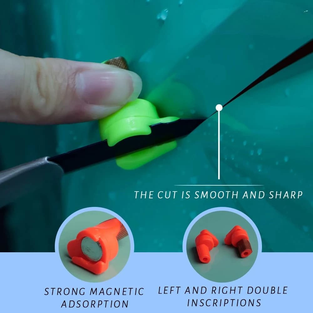 TOFAR Car Wrap Film Utility Knife Magnetic Stopper Vinyl Film Knife Cutting Aid Tool Professional Precision Edge Trimming Tool