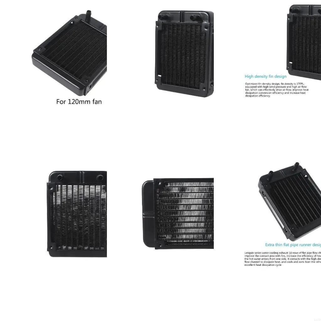 462E Radiatore alluminio Radiatore scambiatore calore a 10 righe per il sistema raffreddamento acqua CPU