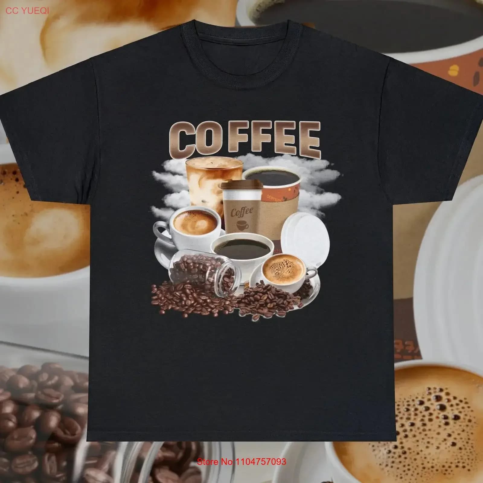 Coffee Vintage T Shirt Retro 90s Bootleg Cappuccino Espresso Cafe Beans Food High Quality vintage Washed Stretched
