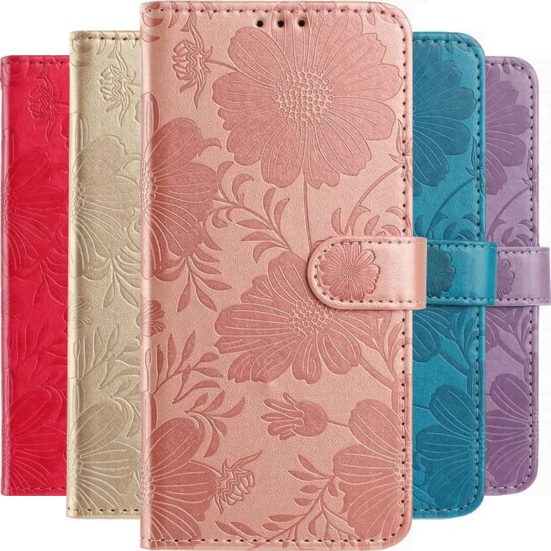 Leather wallet case with support for Huawei Nova 8i 5T 9 Y7A Y6P Y5P P Smart 2021 2020 Z Y5 Y6 2018 Y7 Prime 2019 by woman and girl