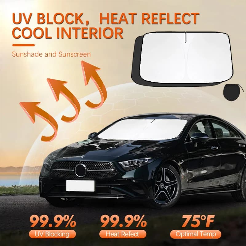 For Mercedes Benz CLS W218 W219 Car Sun Viso Front Window Windshield Sunshade Heat Insulation Summer Sun UV Protection