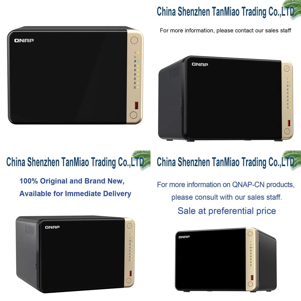 NAS Personale Tower Home per QNAP TS-664, Server di Archiviazione di Rete a 6 Bay per Casa e Ufficio, Backup, Sincronizzazione Cloud, Dati RAID