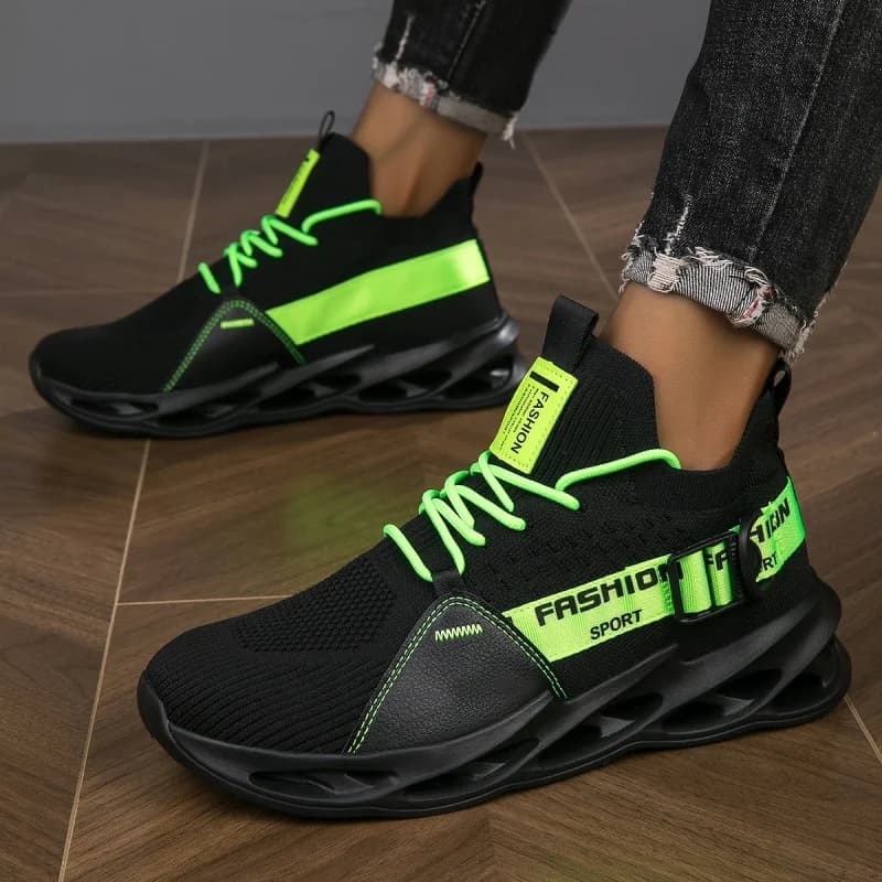 Water Side Leisure Unisex Mesh Running Shoes Moisture Evaporating Mesh Upper Anti Slip Thick Base Beach Daily Casual Jogging