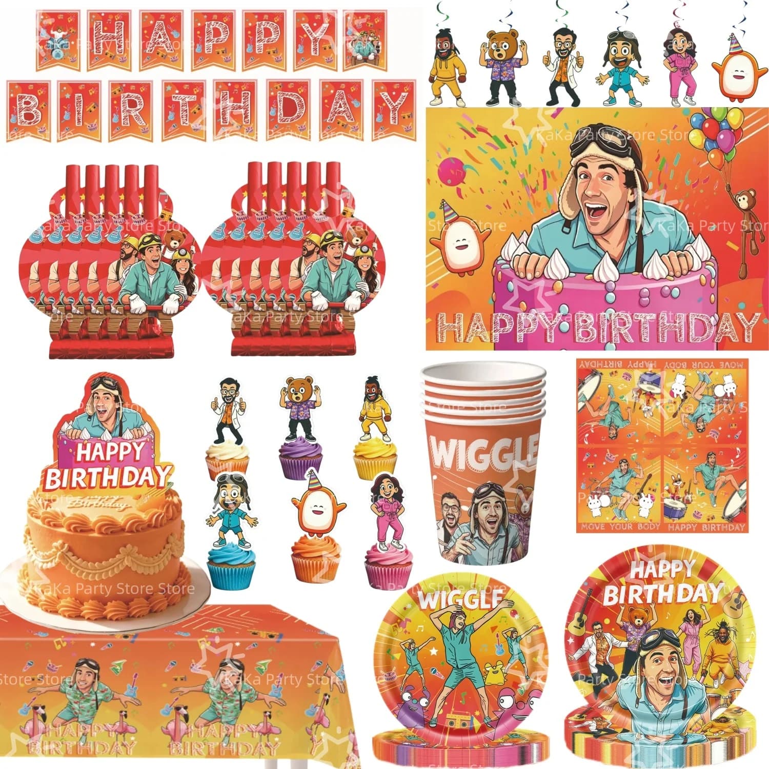 Level-based Game Danny-Go Birthday Party Decoration Tablecloth Plate Cup Napkin Backdrop Learning game Party Favors Supplies