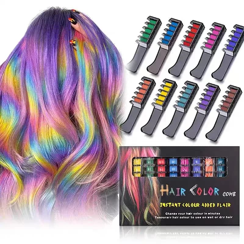 6/10pc Hair dyeing combs Mascara Design Pastels for hair coloring Gesso Matita for temporary dyeing Mini Products for coloring disposable hair
