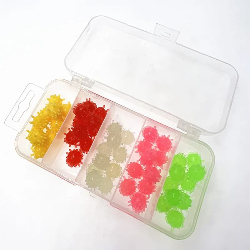 50 pcs/box bright fishing floating ball float soft bait Boilies maize flavored more colors bait in Silicone artificial recall