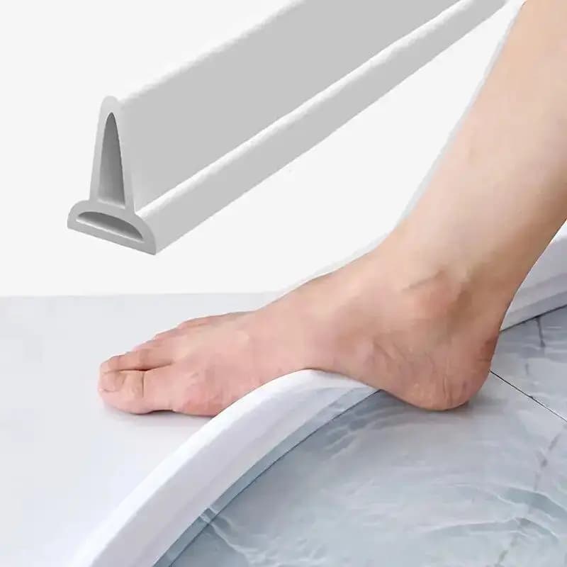 Waterproof Silicone Strip for Bathroom and Kitchen, Dry and Wet Area Separation Bar, Essential Components for Home Repair