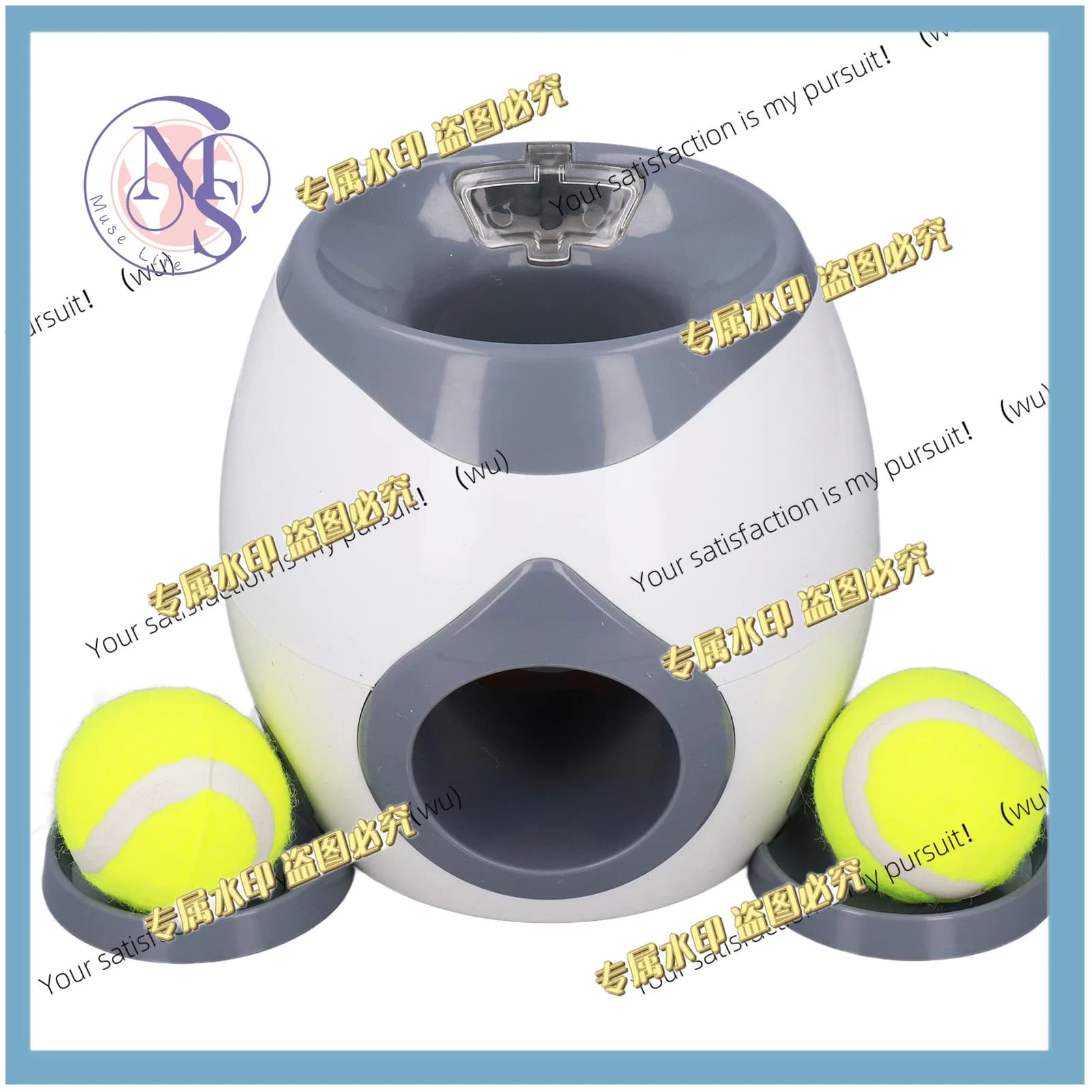 Dog Tennis Ball Feeder with 2 Tennis Balls Suitable for Dog Training