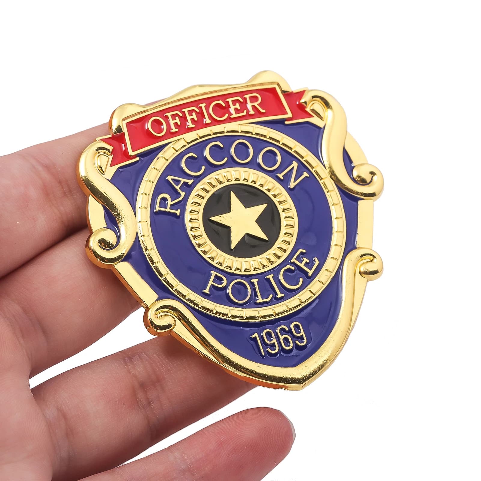 1969 Police Badge Brooch Fashion Enamel Shirt Backpack Metal Lapel Pin Brooches for Women Men Jewelry Accessories