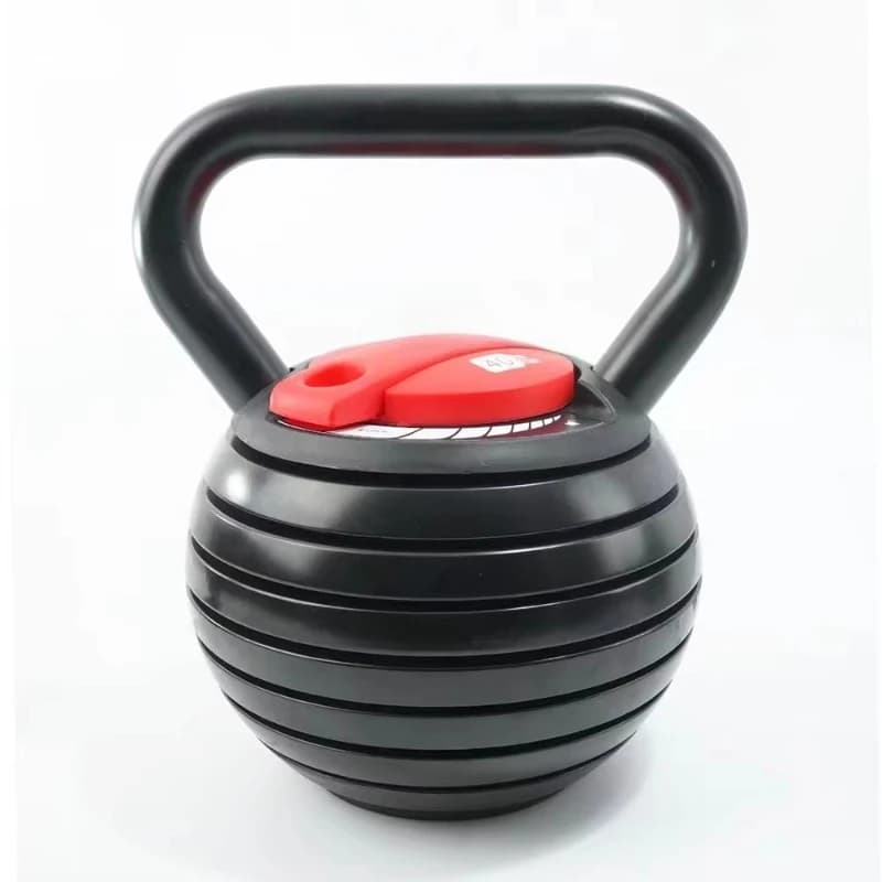 Set di kettlebell regolabili in ghisa rivestita in gomma per sollevamento pesi, allenamento della forza del core e allenamento a casa