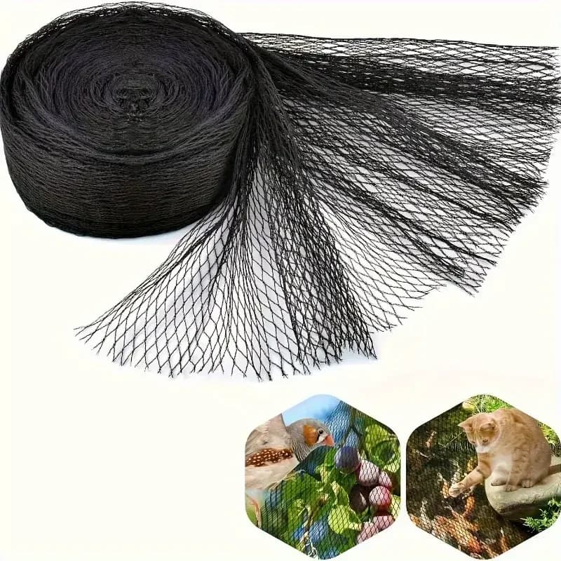 1pc Durable Black Pond Net Leaf & Bird Protection Plastic Mesh Cover for Fish Ponds Planters Landscaping Outdoor Garden Decor