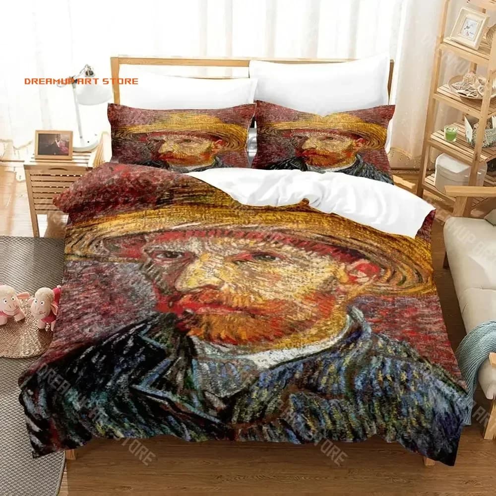 2026 Van Gogh Bedding Set Single Twin Full Queen King Size Bed Set Aldult Kid Bedroom Duvetcover Sets 3D Retro Classic Bed Sheet