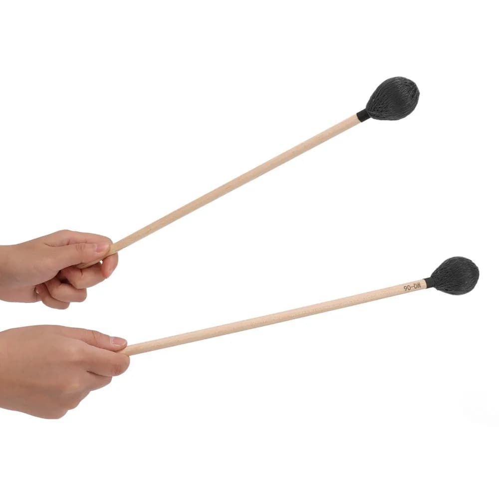 2 pezzi di testine in filato di media durezza ​ Bacchette per Marimba ​ ​ Modello MQ-06 ​ Manico in Acero ​ ​ Bacchetta per Xilofono ​ ​ Arancione/Nero/Viola