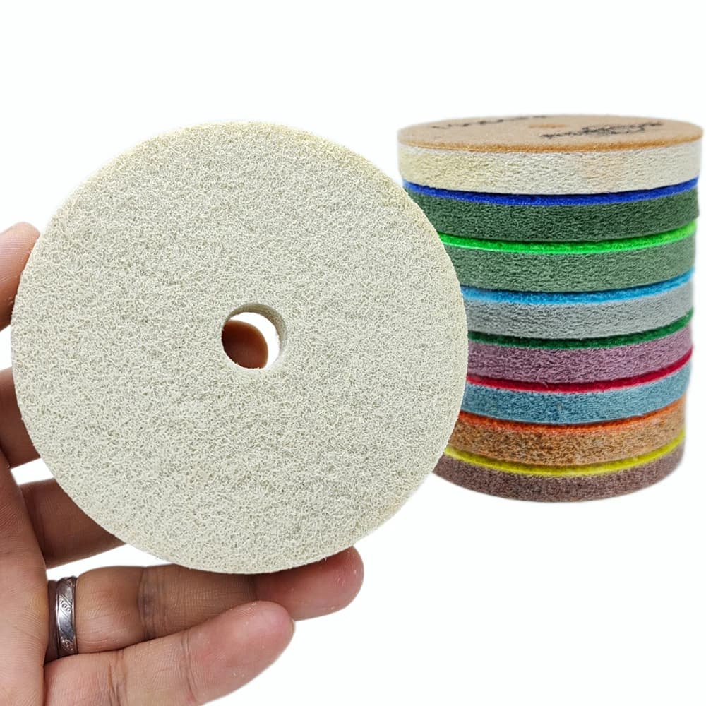 3 "/4"/5 "Diamantic sponge Polishing board Wet use Abrasive concrete disc Marmo granite Artificial stone Polishing Cleaning tool