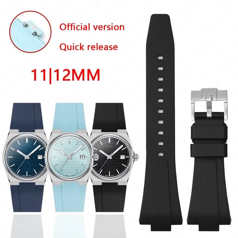 For Tissot PRX Series T137.407/T137.410 Super Player Man Woman 35 40mm Silicone Rubber Strap 11mm 12mm