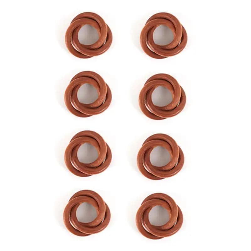 A21Q -Three-Ring Napkin Rings, Decorative Handcuff Serviette Ring, Napkin Holders, Napkin Rings Bulk For Party Decoration 8Pcs