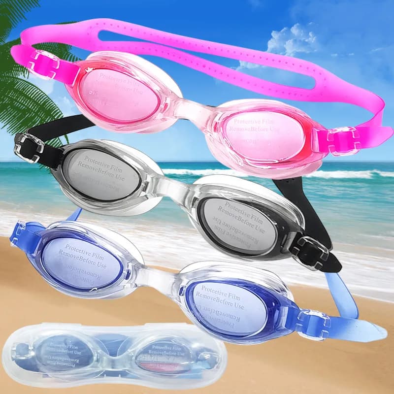 1 pcs unisex anti-fog swim glasses high definition waterproof box independent packaging design ergonomic glasses underwater mask