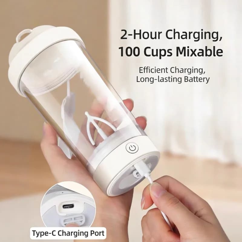 Fully automatic blender cup, USB charging, suitable for fitness protein powder, outdoor travel