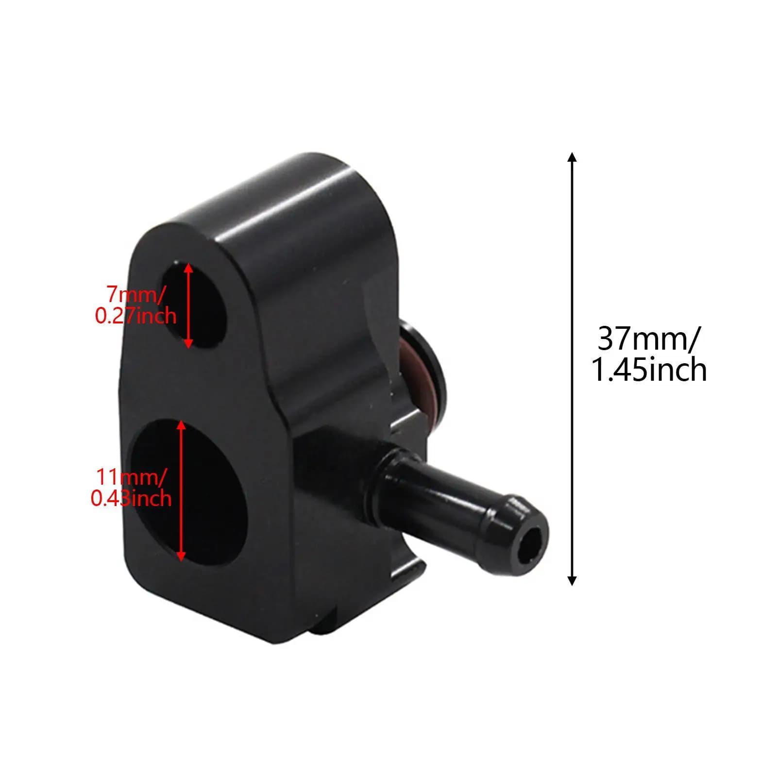 Turbocharger Vacuum Sensor Adaptor Aluminum Alloy Engine Upgrade Turbo Car Accessories for Ford Focus 2.0T