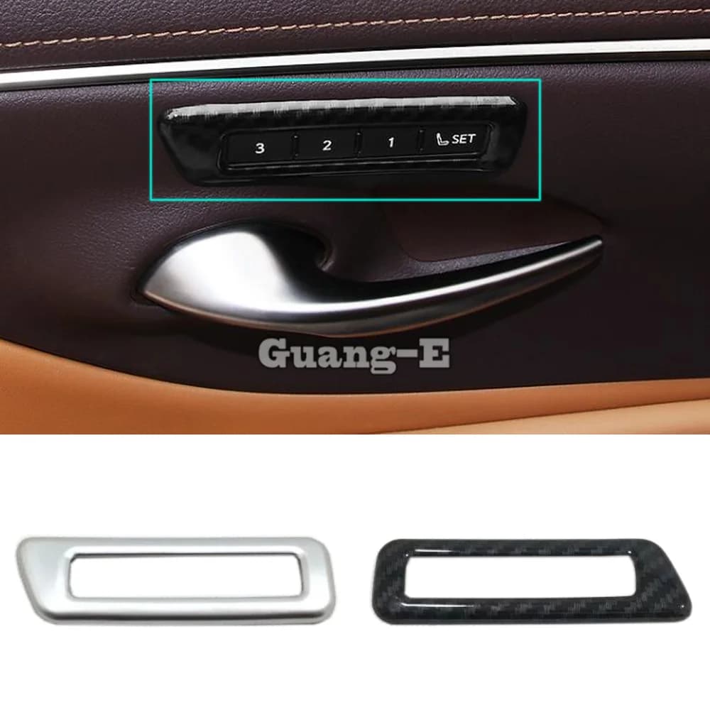Blocco della porta di memoria del seggiolino auto sblocco regolare il pulsante dell'interruttore Trim per Lexus ES ES200 ES250 ES300h ES350 2018 2019 2020 2021 adesivi