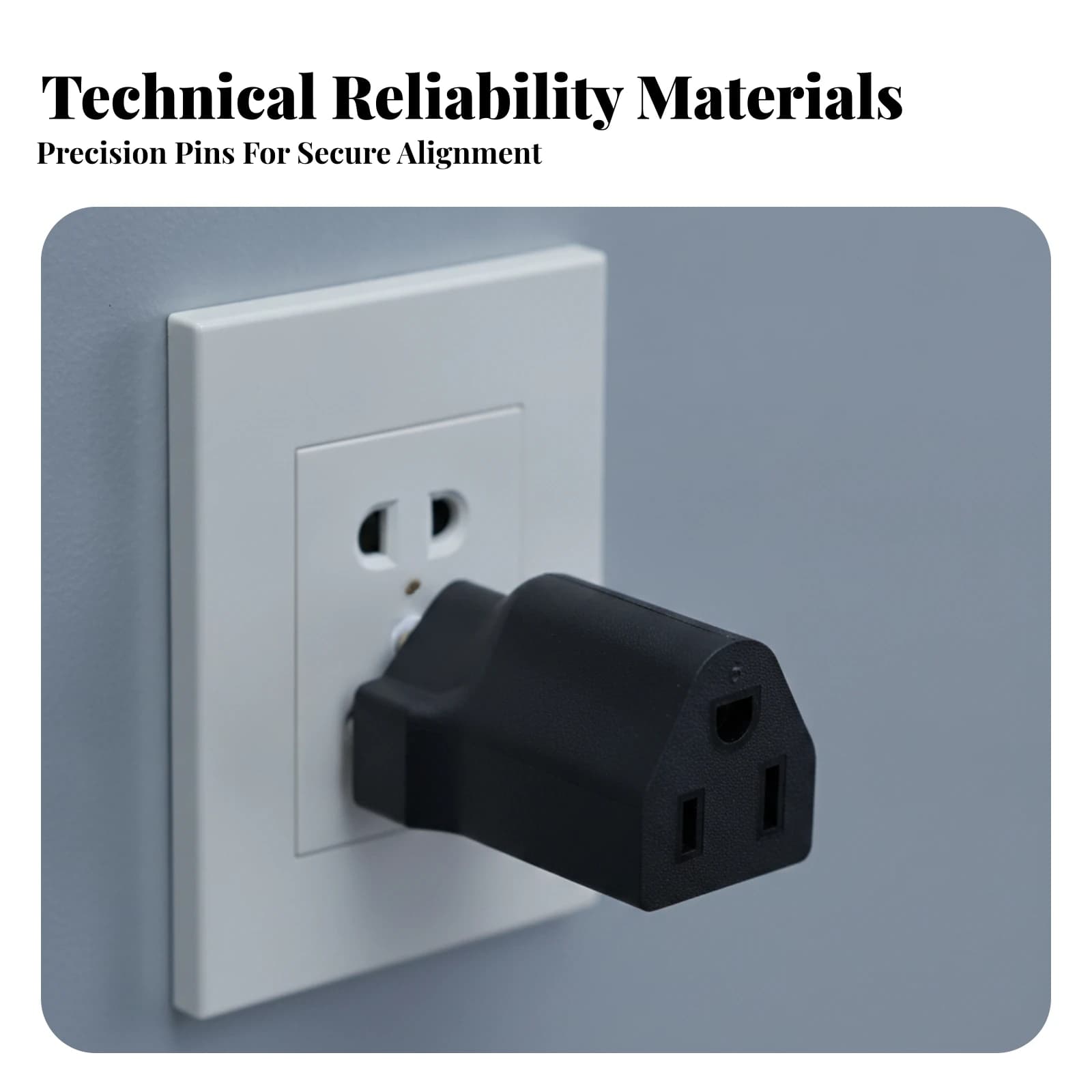 Electrical Plug Converter Heavy-Duty 5-15 to 6-15 Adapter Plug Converter Safe for Travelers, Workshop, Home