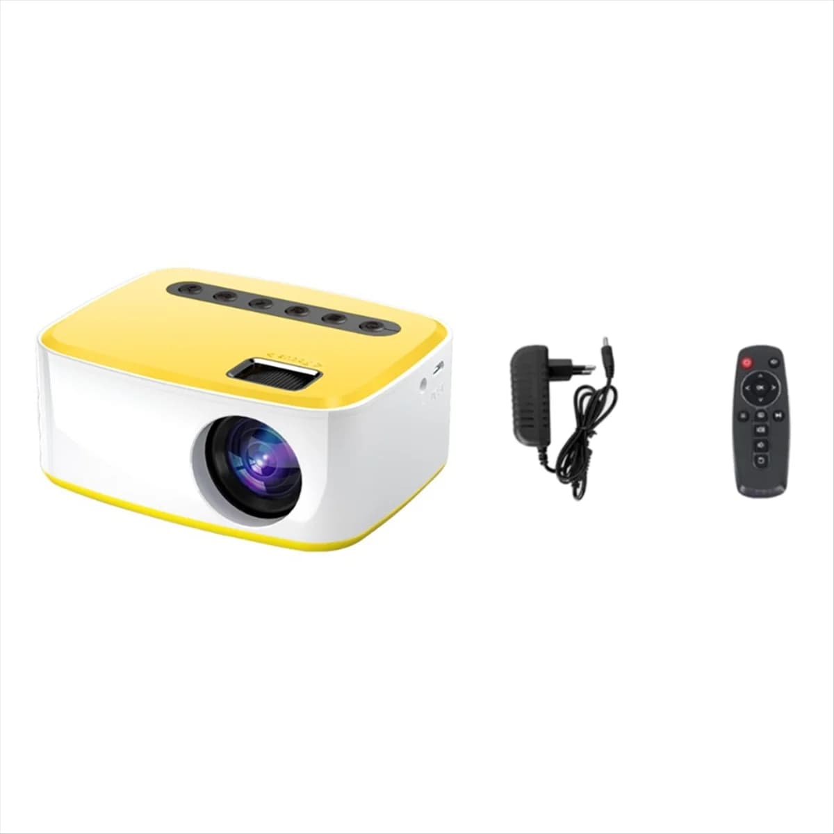 Proiettore AT42 LED 1080P Versione con lo stesso schermo Telefono cellulare wireless MINI Proiettore Lettore video Home Theater Spina UE-B