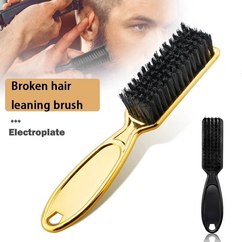 Men's beard brush, hairdresser cleaning brush, beard brush, hair styling brush, real hair wig special