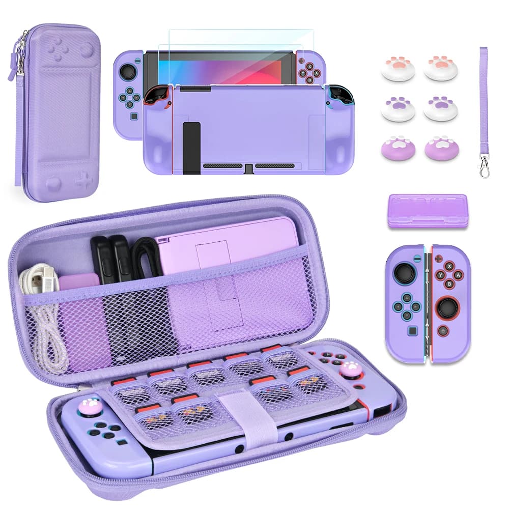 Borsa da trasporto per NS Switch 2017 Modello antigraffio 14 in 1 Accessori di gioco per console Nintend Switch e J-Con