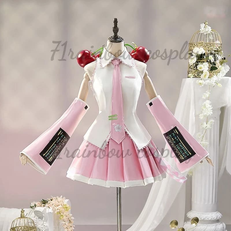 Costumi Cosplay Sakura Mikuu Uniformi Mikuu JK Formula Set di vestiti Costumi Anime MIKU Cosplay
