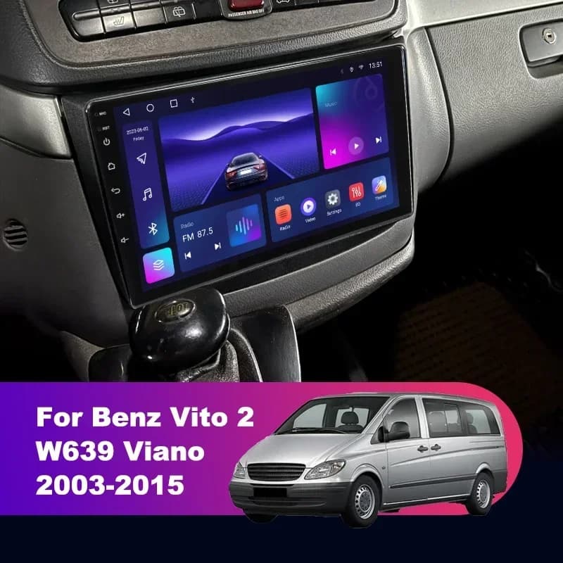 Android 12 Car Radio For Benz Vito Viano W639 Sprinter B200 W169 W245 B200 W906 Multimedia Video Player Stereo GPS Carplay Auto