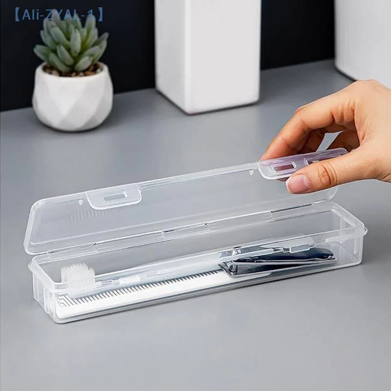 【ZYAL-1】Scatola per spazzolino Custodia per spazzolino da viaggio in plastica Porta spazzolino trasparente Organizzatore Accessori pratici da viaggio