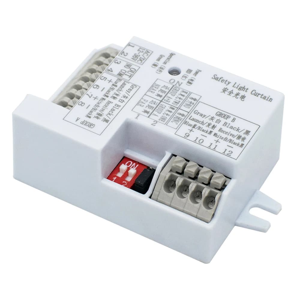 Sensore a Infrarossi Scimagic con Fascio da 10m ​ Barriera Fotoelettrica per Cancello Scorrevole Automatico ​ Interruttore ​ 12V-36V 24V