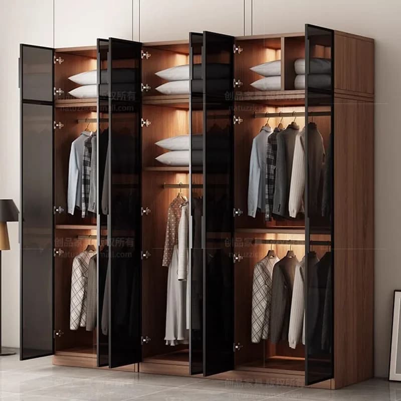 Organizzatore per Armadio, Scaffali e Divisori per Guardaroba, Mobile Moderno per Camera da Letto