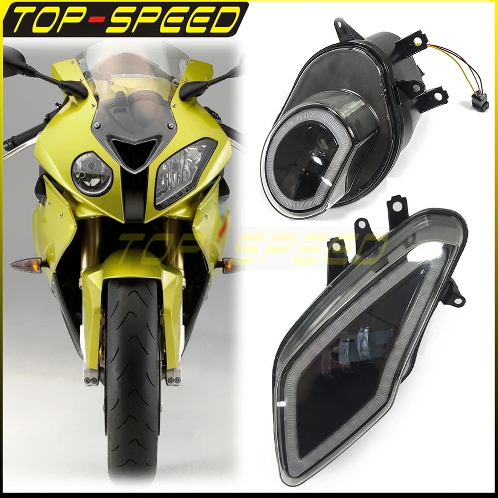 12V Plug Play Light for BMW S1000RR 1000 RR 2009-2014 High/low Halo Ring DRL Front lights