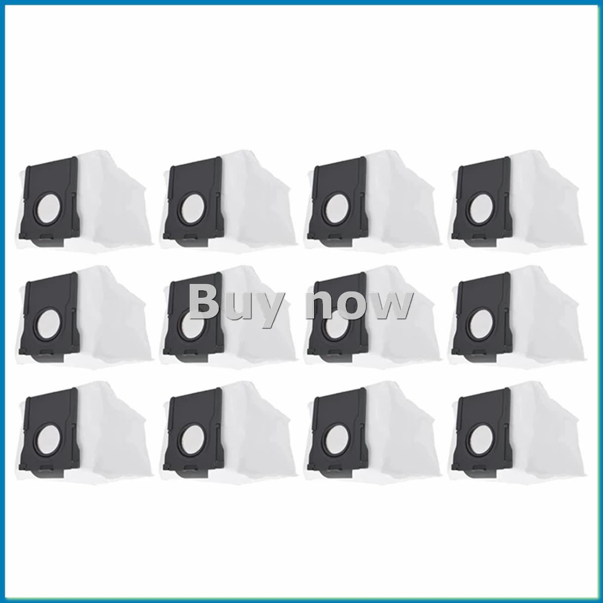 12 pezzi di ricambio per sacchetto per la polvere per aspirapolvere Bot X40 /X40 Pro/ X40 Ultra, sacchetti per immondizia in tessuto non tessuto-ABHG