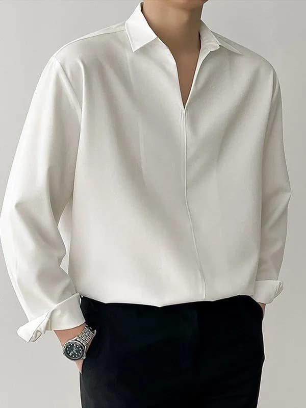 Felpa con cappuccio da uomo V-Ne Long Sve irt Casual Sle Stand Fit per l'uso quotidiano dei giovani Marchio cinese di colore puro