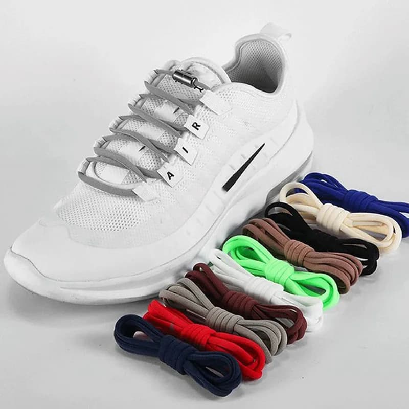Lacci slip-on senza cravatta Capsule Lock con lacci elastici per scarpe da ginnastica Bambini Adulti | Lacci pigri rapidi taglia unica per tutte le scarpe